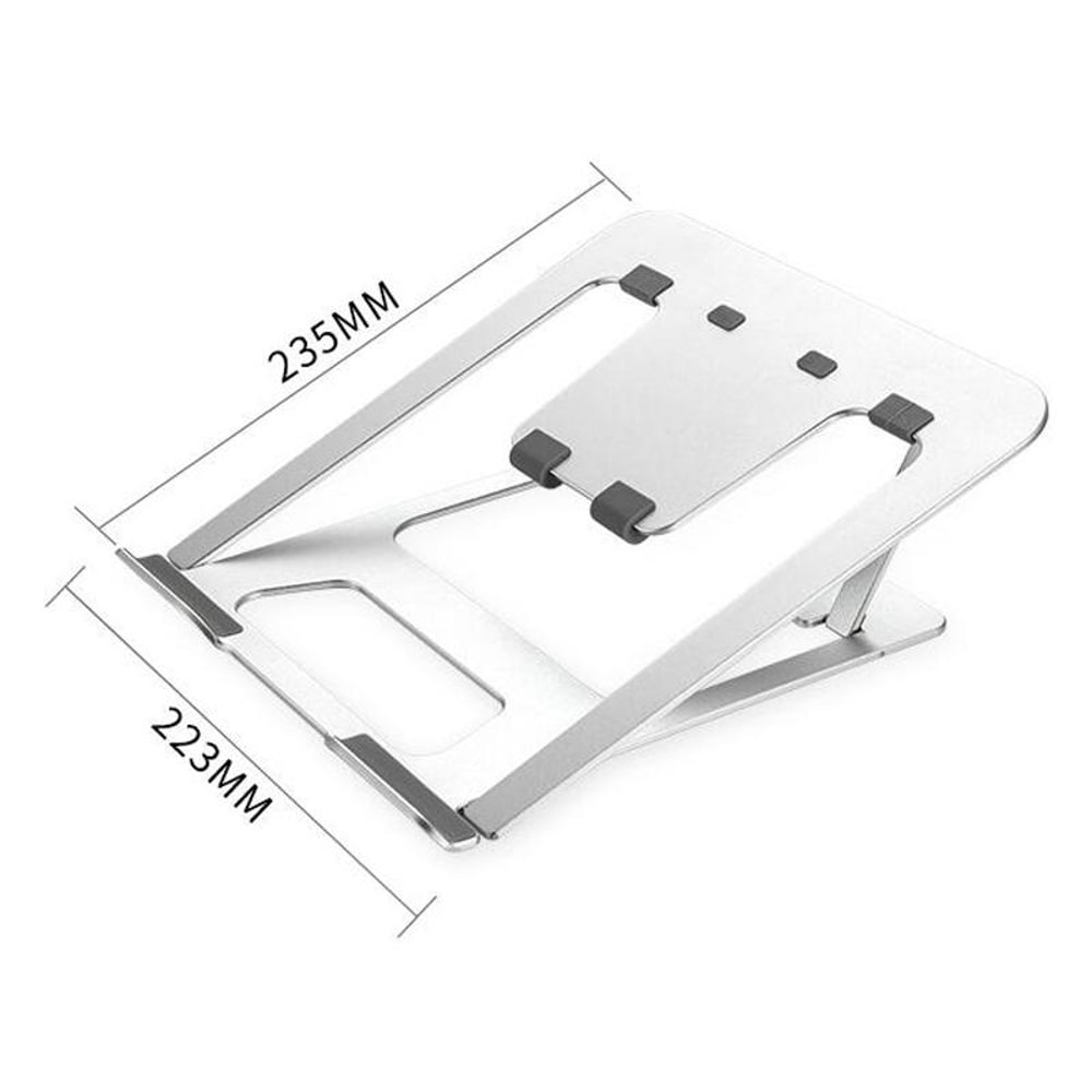 Adjustable Aluminum Laptop Stand Riser Foldable Ergonomic 6-Level Height Extender Heat Dissipation Holder