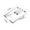 Adjustable Aluminum Laptop Stand Riser Foldable Ergonomic 6-Level Height Extender Heat Dissipation Holder