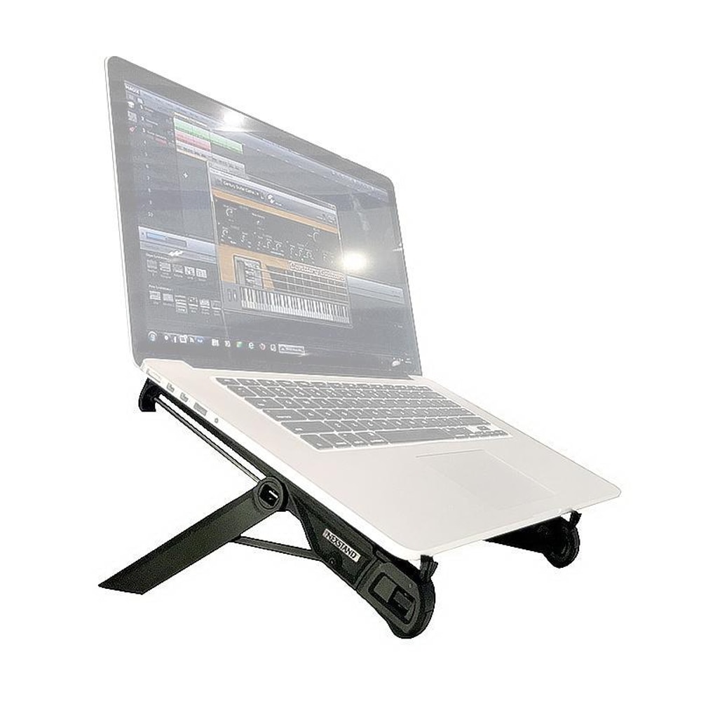 Folding Laptop Stand Riser Portable Heat Dissipation Holder – Black