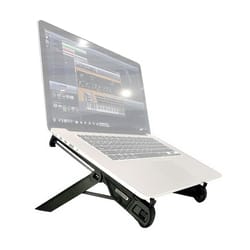 folding laptop stand riser portable heat dissipation holder – black