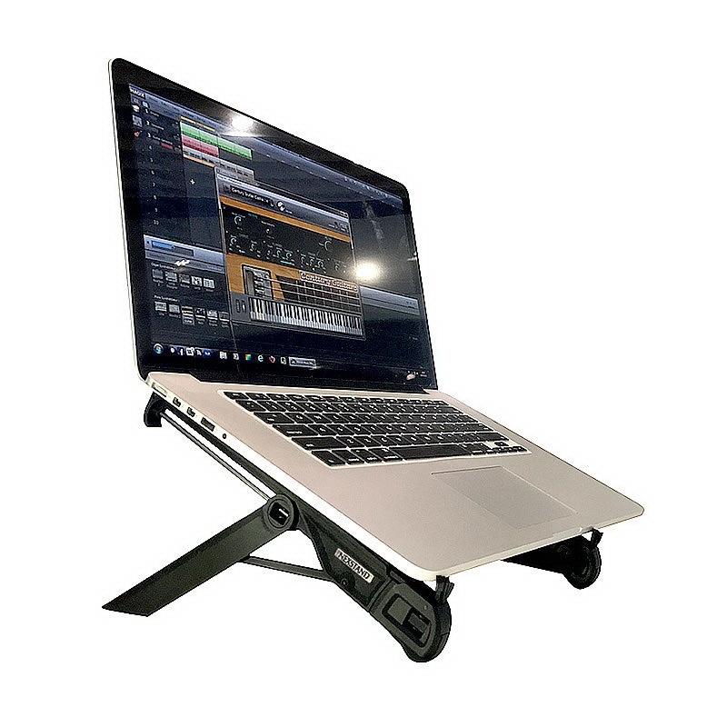 Folding Laptop Stand Riser Portable Heat Dissipation Holder – Black
