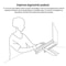 Folding Laptop Stand Riser Portable Heat Dissipation Holder – Black