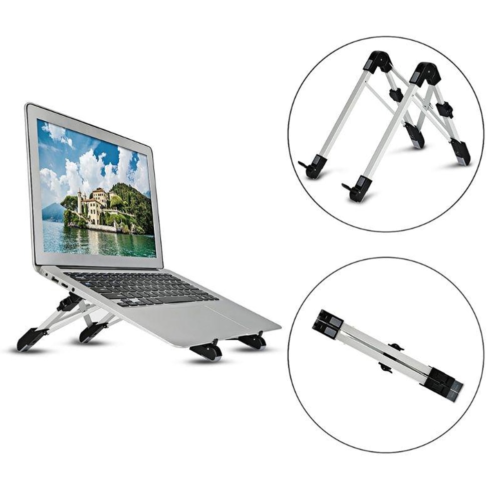 Aluminum Alloy Adjustable Laptop Stand Portable Ergonomic Heat Dissipation Riser
