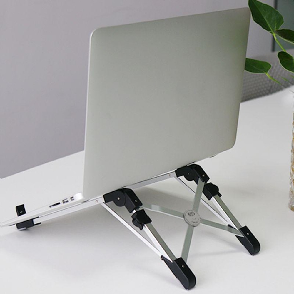 Aluminum Alloy Adjustable Laptop Stand Portable Ergonomic Heat Dissipation Riser