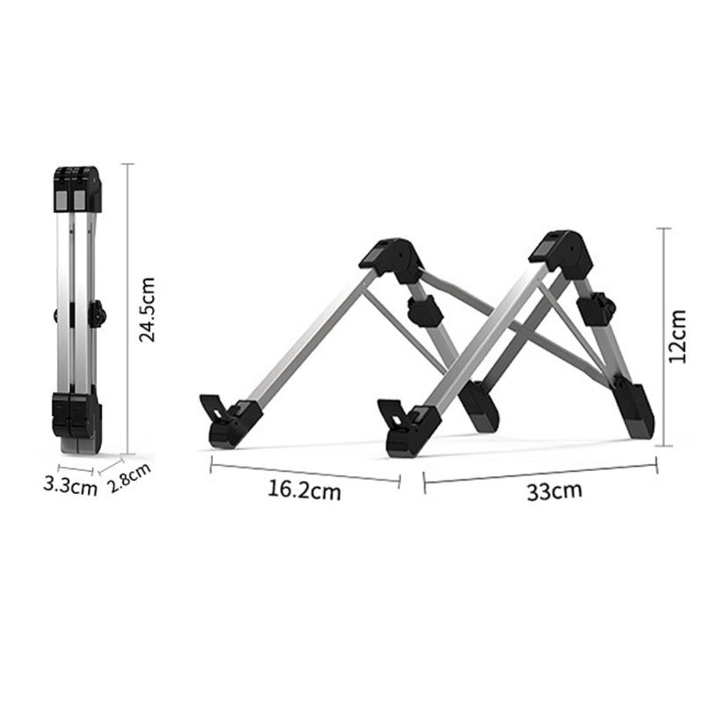 Aluminum Alloy Adjustable Laptop Stand Portable Ergonomic Heat Dissipation Riser