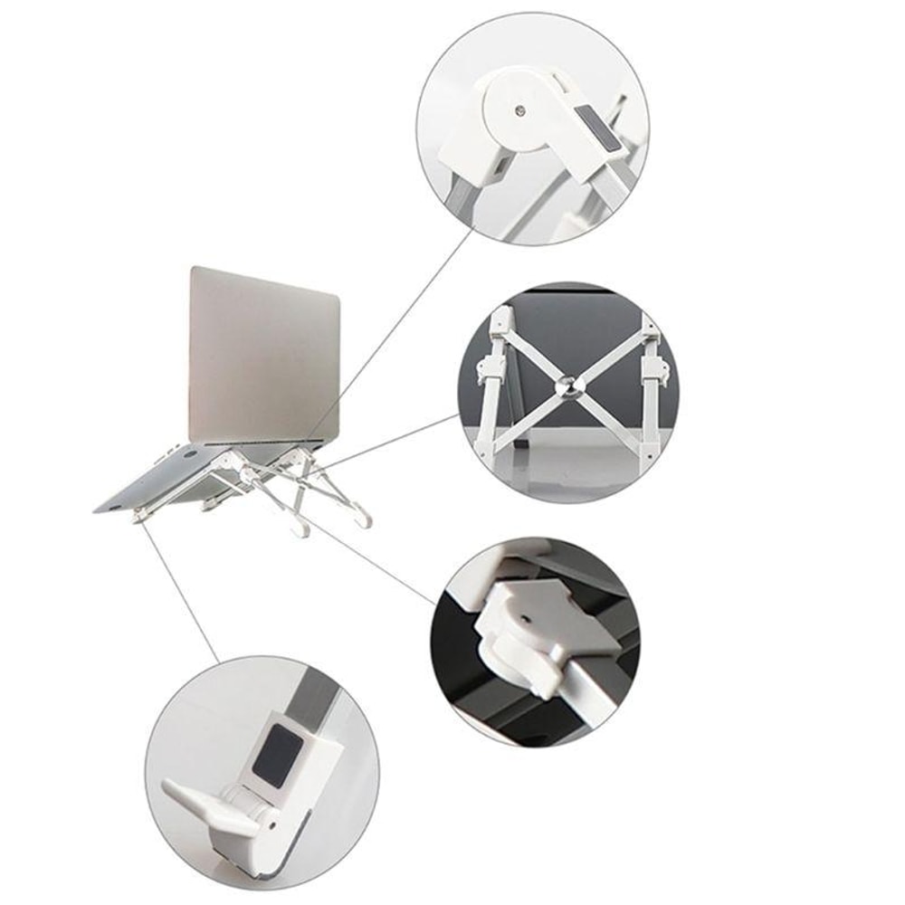 Aluminum Alloy Adjustable Laptop Stand Portable Ergonomic Heat Dissipation Riser