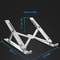 Adjustable Aluminum Ergonomic Laptop Stand With Cooling Design Foldable Portable Height Extender Ho 10