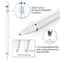 HX DZ870 1.4mm Active Stylus Pen for iPad iPhone Galaxy Rechargeable Precision Touchscreen Stylus