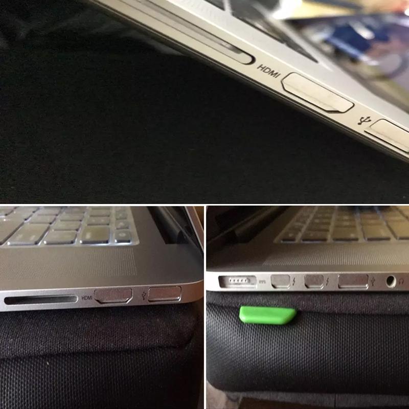 Hidden Aluminum Alloy MacBook Pro Dust Plug Anti Dust Port Protector 13.3 15 inch