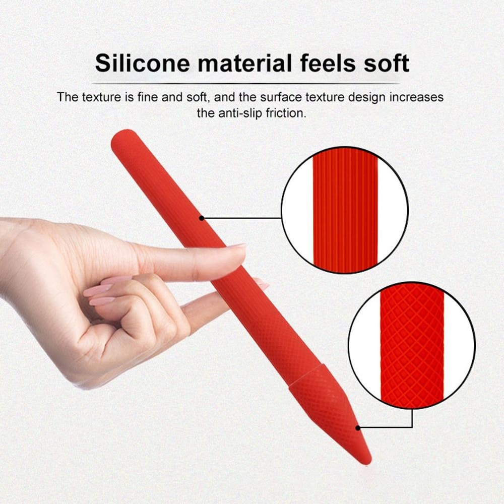Silicone Stylus Pen Protective Case For Microsoft Surface Pro 5 6 Anti Slip Pen Holder Cover 5