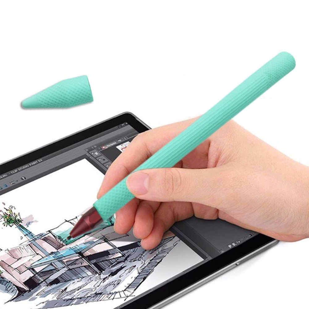Silicone Stylus Pen Protective Case For Microsoft Surface Pro 5 6 Anti Slip Pen Holder Cover 7