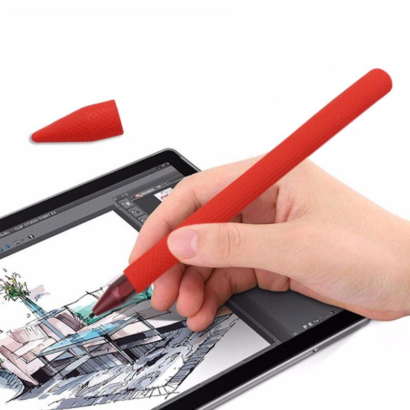 Silicone Stylus Pen Protective Case For Microsoft Surface Pro 5 6 Anti Slip Pen Holder Cover 8