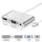 3-in-1 Lightning to HDMI VGA Audio Adapter for iPhone Screen Mirroring
