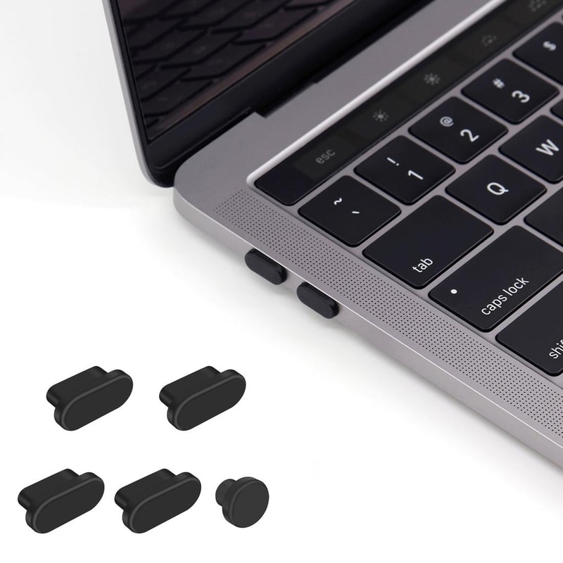 5 in 1 MacBook Dustproof Charging Port Protection Kit for MacBook Pro and MacBook 12 inch