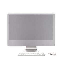 portable desktop computer dust-proof cover for apple imac 21 inch , size: 50x22cmsilver