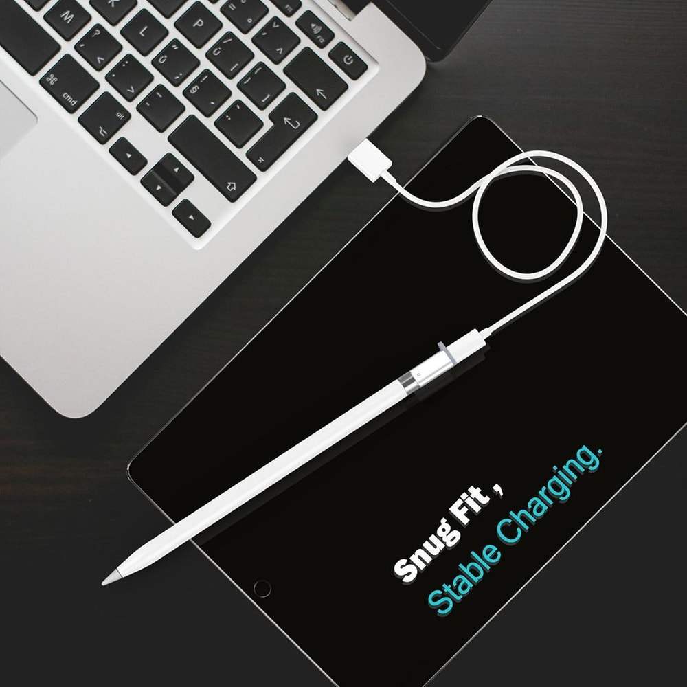 Apple Pencil Charger Adapter for iPad Pro Lightning Charging Connector Portable Aluminum Shell
