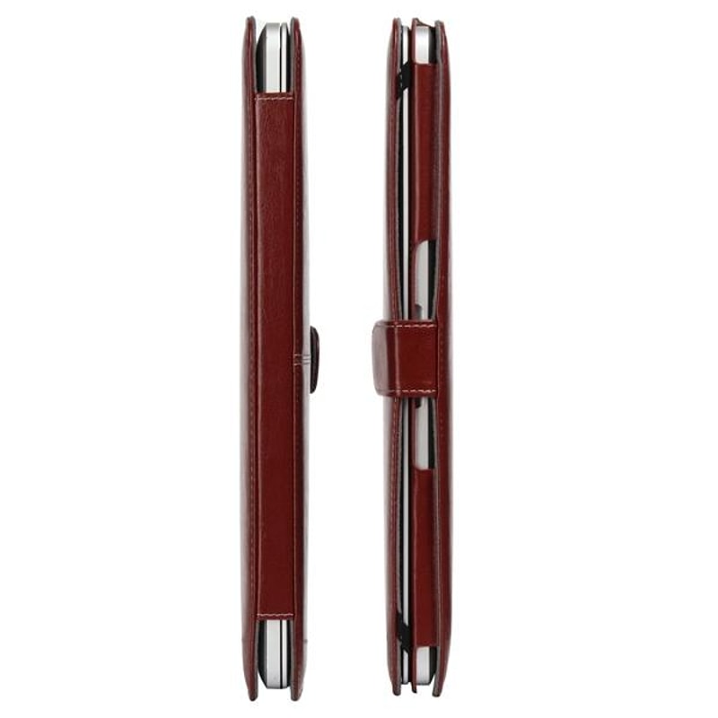 Eco Friendly Leather Case For MacBook Pro Retina 154 Snap Fastener Protective Sleeve Brown 7