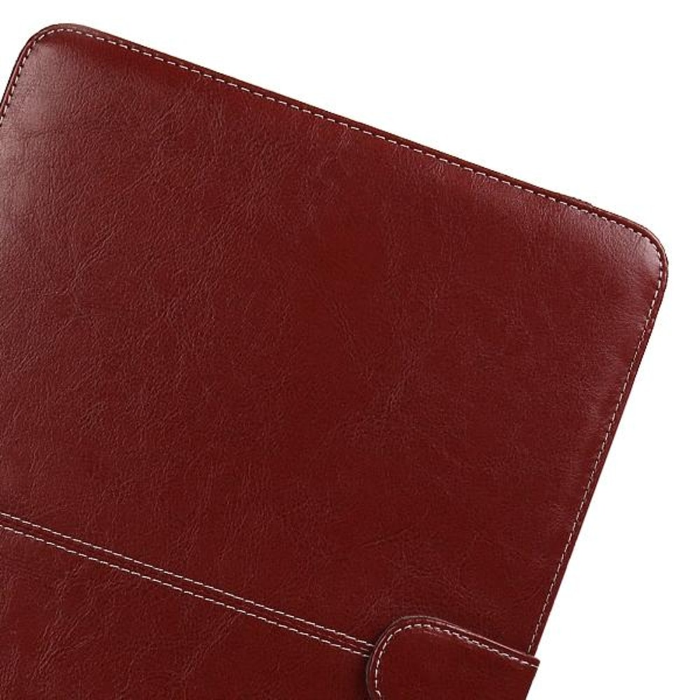 Eco Friendly Leather Case For MacBook Pro Retina 154 Snap Fastener Protective Sleeve Brown 8
