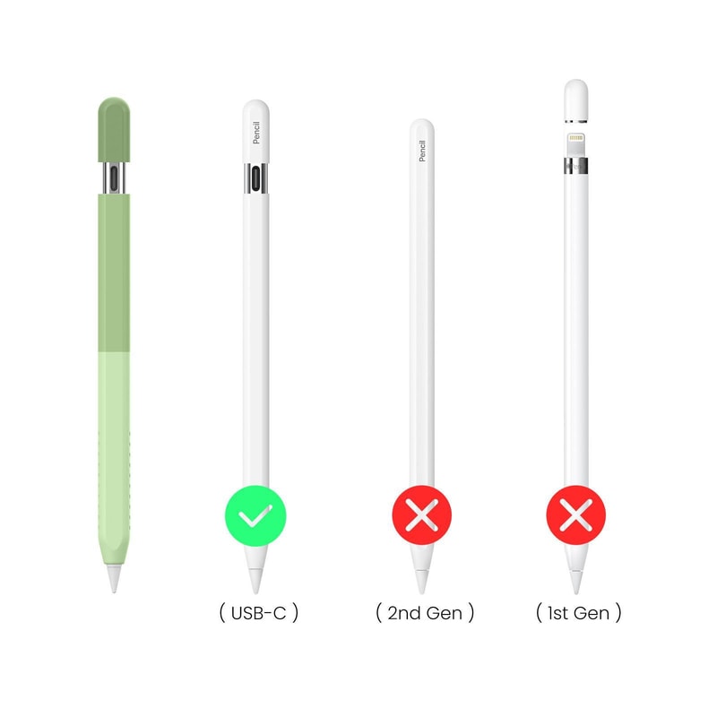PT102-3 Apple Pencil USB-C Silicone Protective Case Gradient Cover