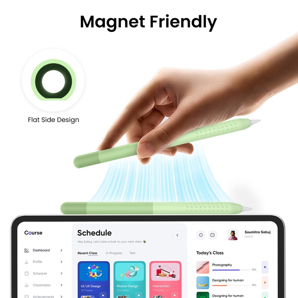 PT102-3 Apple Pencil USB-C Silicone Protective Case Gradient Cover