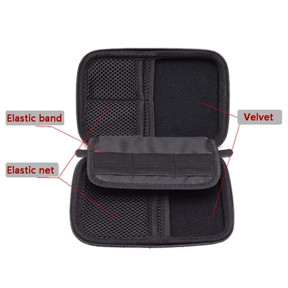 EVA Portable Hard Drive Carrying Case Shockproof Cable Organizer 3