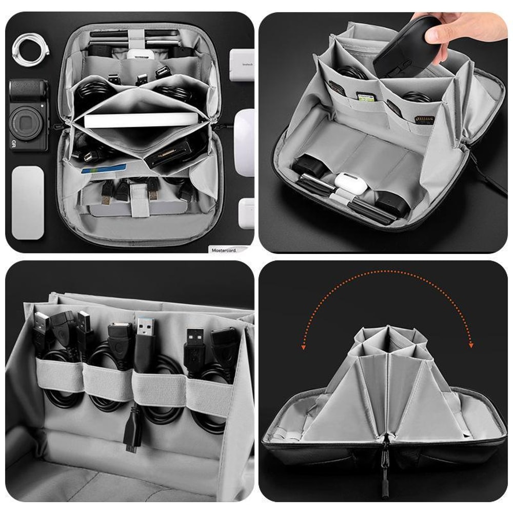 Digital Accessories Storage Bag Waterproof Organizer Case for Travel Cable Management