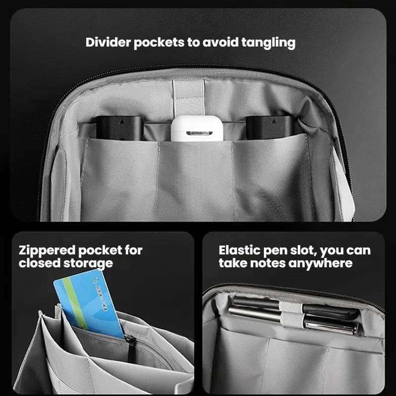 Digital Accessories Storage Bag Waterproof Organizer Case for Travel Cable Management