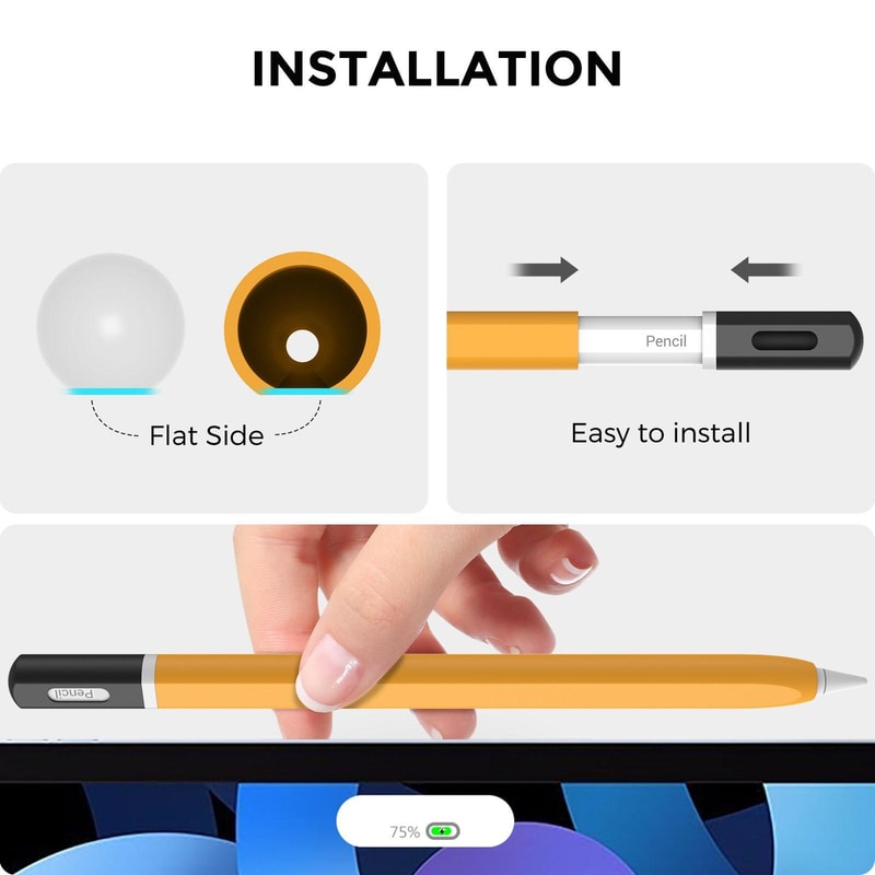 Apple Pencil 2 Silicone Case Anti Slip Protective Sleeve Cover AhaStyle JY16-2