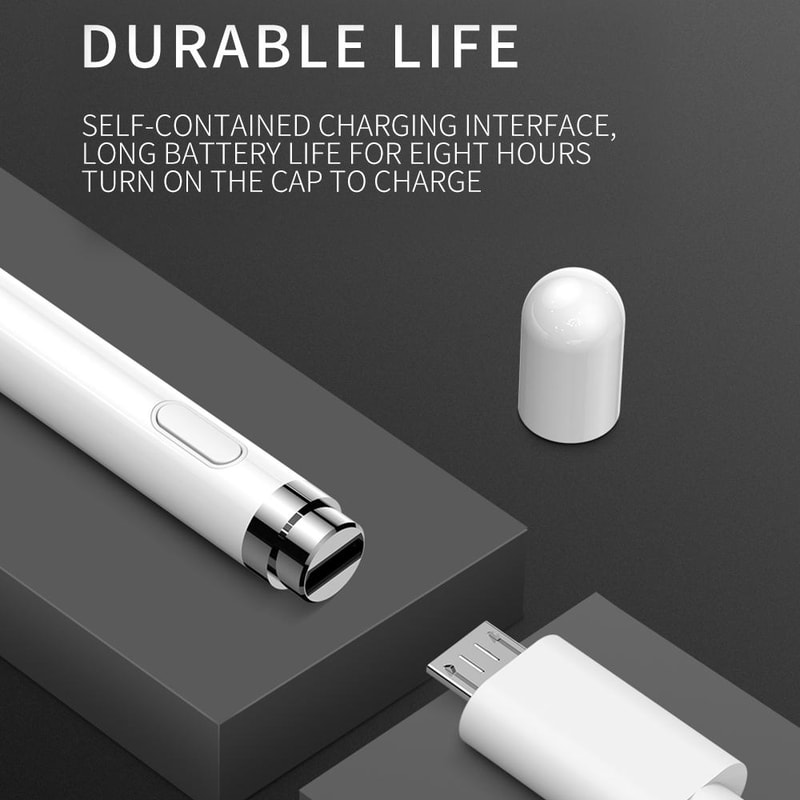 JRK811 Active Capacitive Stylus Pen Rechargeable Micro USB Stylus Pen For Android And IOS 5