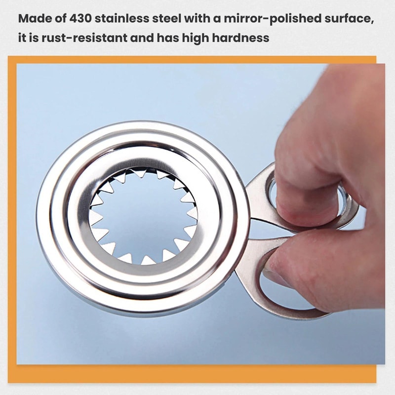 Stainless Steel Egg Cracker Tool Handheld Egg Shell Opener Soft Boiled Egg Kitchen Gadget