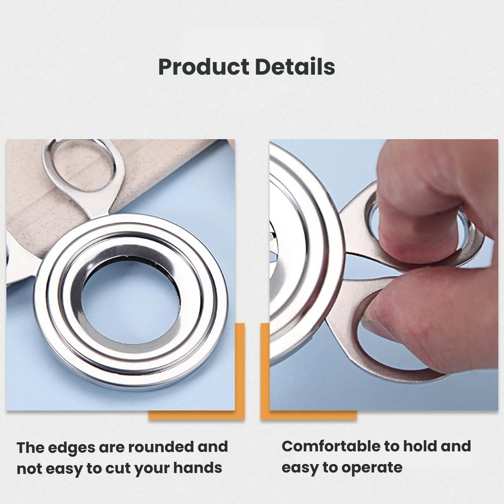 Stainless Steel Egg Cracker Tool Handheld Egg Shell Opener Soft Boiled Egg Kitchen Gadget
