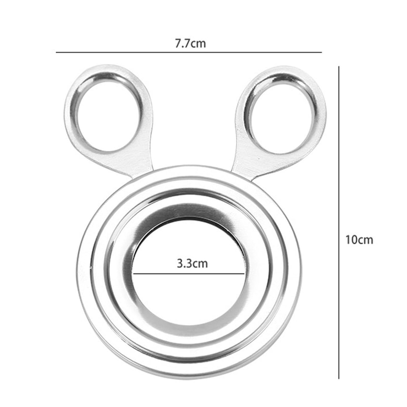 Stainless Steel Egg Cracker Tool Handheld Egg Shell Opener Soft Boiled Egg Kitchen Gadget