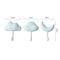 Cloud Shape Adhesive Wall Hooks, Punch-Free Non-Marking No-Drill Hooks Set of 3