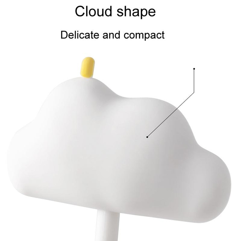 Cloud Shape Adhesive Wall Hooks, Punch-Free Non-Marking No-Drill Hooks Set of 3