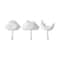 Cloud Shape Adhesive Wall Hooks, Punch-Free Non-Marking No-Drill Hooks Set of 3