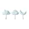 Cloud Shape Adhesive Wall Hooks, Punch-Free Non-Marking No-Drill Hooks Set of 3