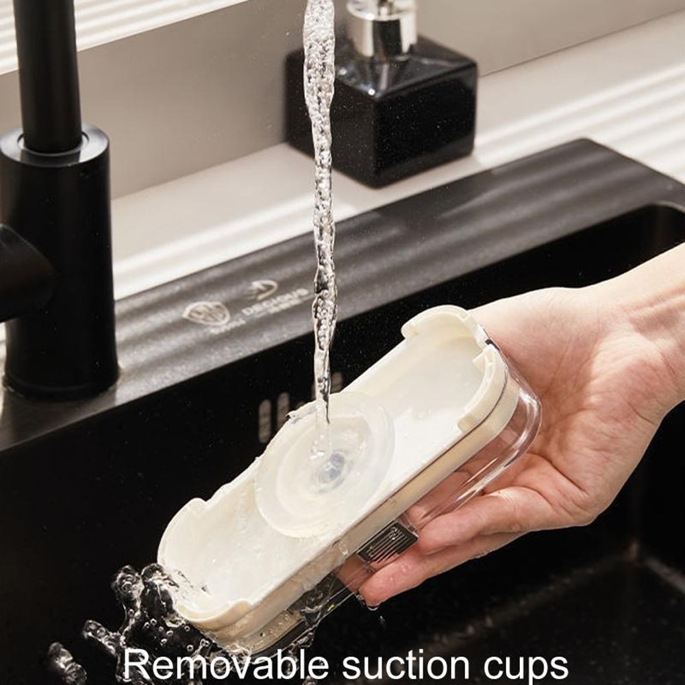 Suction Cup Kitchen Sink Filter Rack Drain Strainer Holder with Mesh Waste Strainer and Removable Suction Base