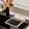 Suction Cup Kitchen Sink Filter Rack Drain Strainer Holder with Mesh Waste Strainer and Removable Suction Base