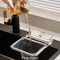 Suction Cup Kitchen Sink Filter Rack Drain Strainer Holder with Mesh Waste Strainer and Removable Suction Base