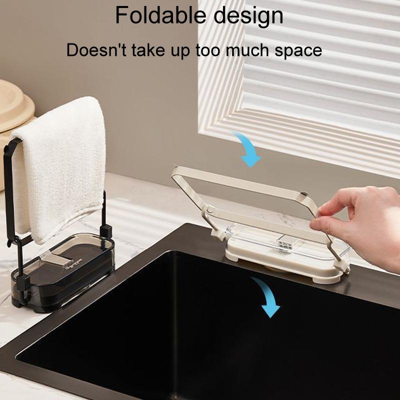 Suction Cup Kitchen Sink Filter Rack Drain Strainer Holder with Mesh Waste Strainer and Removable Suction Base