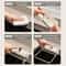 Suction Cup Kitchen Sink Filter Rack Drain Strainer Holder with Mesh Waste Strainer and Removable Suction Base