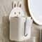 Wall Mounted Tissue Box Holder Cute Rabbit Organizer for Bathroom Kitchen Storage