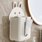 Wall Mounted Tissue Box Holder Cute Rabbit Organizer for Bathroom Kitchen Storage