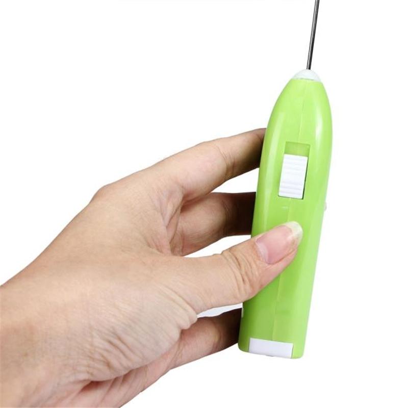 Mini Electric Milk Frother Handheld Egg Beater Stainless Steel Coffee Mixer