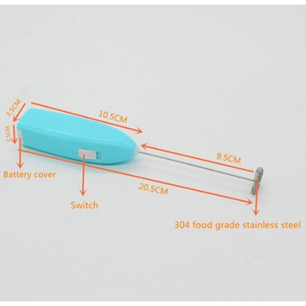 Mini Electric Milk Frother Handheld Egg Beater Stainless Steel Coffee Mixer