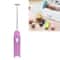 Mini Electric Milk Frother Handheld Egg Beater Stainless Steel Coffee Mixer