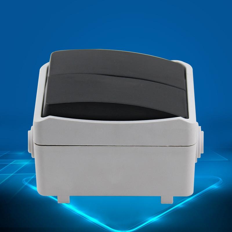 Waterproof Double Switch Socket for Kitchen Bathroom Safe Control Unit