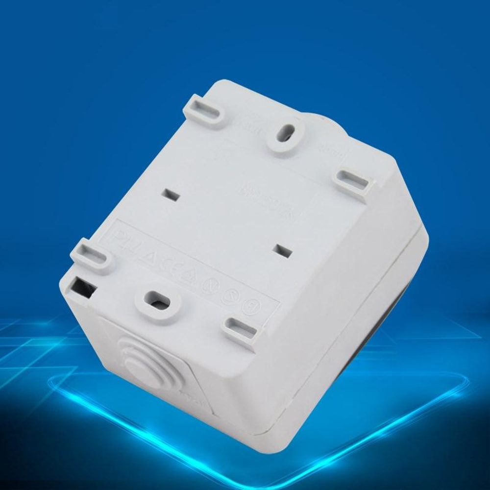 Waterproof Double Switch Socket for Kitchen Bathroom Safe Control Unit