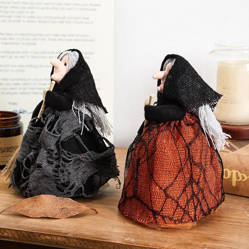 Halloween Witch Broom Decoration – Hanging Spooky Home Decor for Party & Gift Display