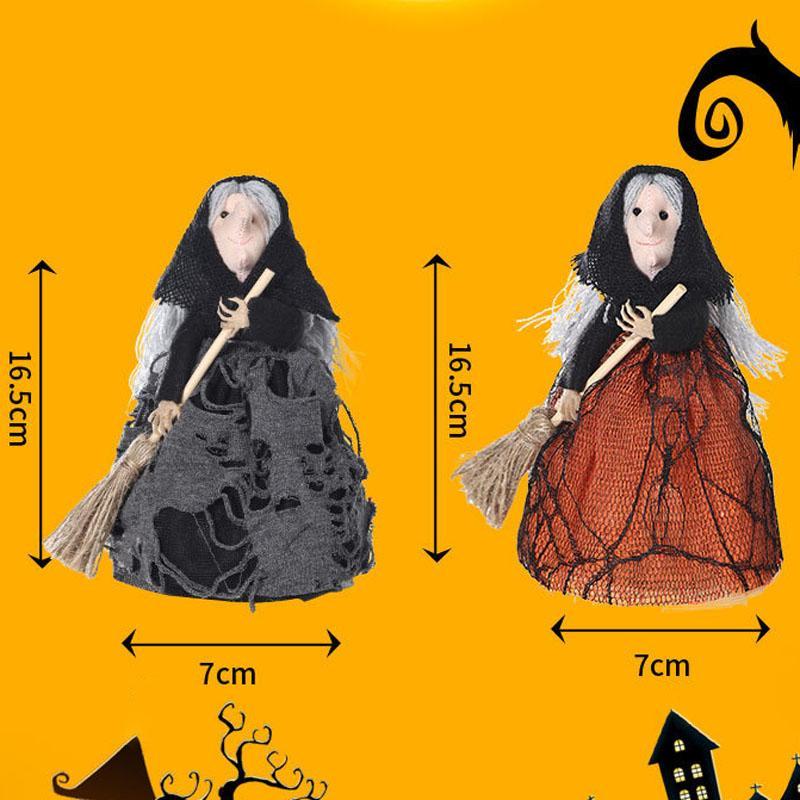 Halloween Witch Broom Decoration – Hanging Spooky Home Decor for Party & Gift Display